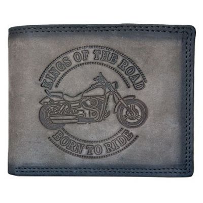 Kožená motorkářská peněženka 13